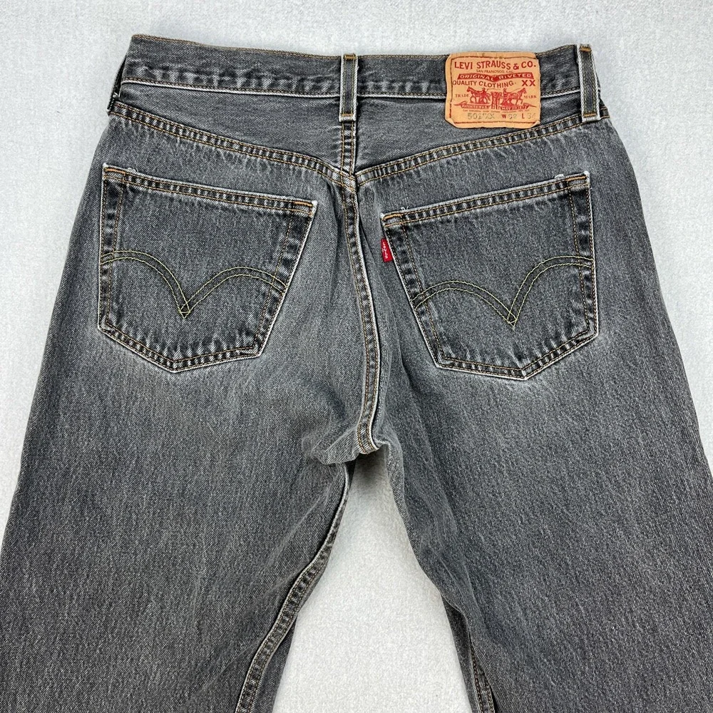 Vintage Levis 501xx Jeans Mens 32x34 *Fits 30x30 Faded Black 90s Y2K Mexico